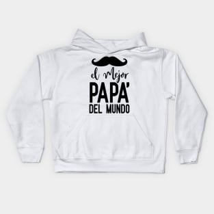 El mejor papa del mundo Kids Hoodie